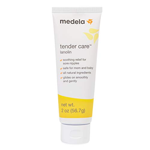 Book Cover Medela, Tender Care, Lanolin Nipple Cream for Breastfeeding, All-Natural Nipple Cream, Tender Care Lanolin, Offers Soothing Protection, Hypoallergenic, All-Natural Ingredients, 100% Safe, 2 oz. Tube