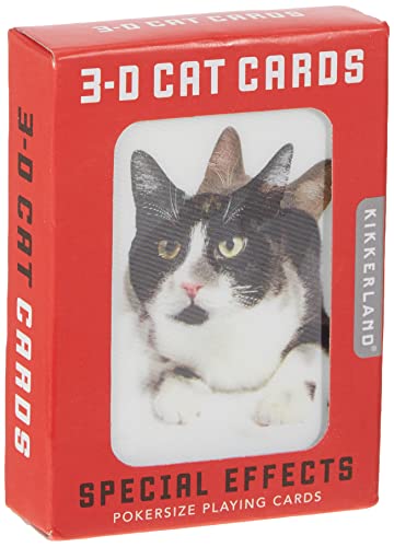 Book Cover Kikkerland Playing Cards, Cat Lenticular