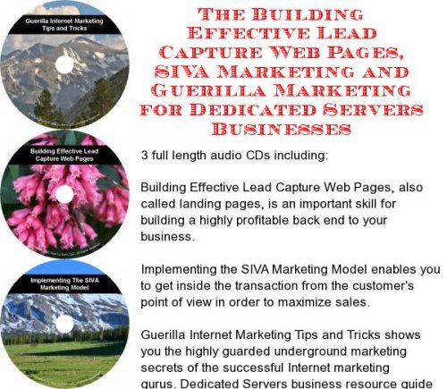The Guerilla Marketing, Building Effective Lead Capture Web Pages, SIVA Marketing for Dedicated Servers Businesses