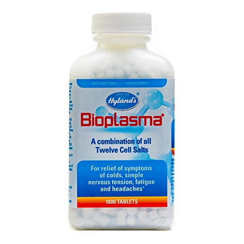 Book Cover Hyland's Bioplasma Tablets, Natural Homeopathic Combination of Cell Salts Vital to Cellular Function, 1000 Count