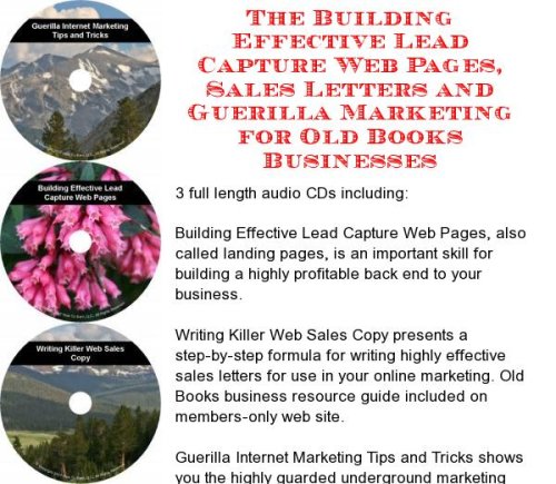 The Guerilla Marketing, Building Effective Lead Capture Web Pages, Sales Letters for Biology Books Businesses