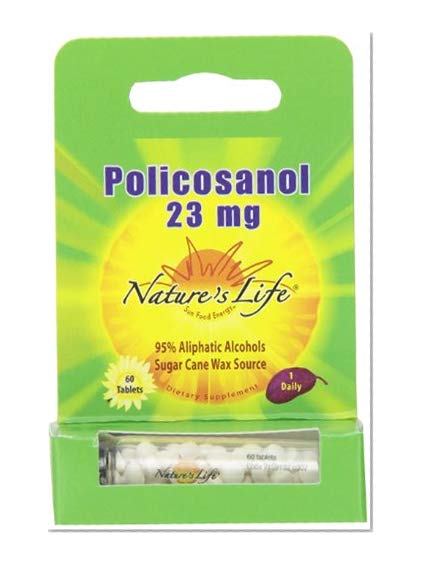 Book Cover Nature's Life Policosanol Tablets, 23 Mg, 60 Count