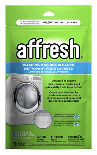Book Cover Affresh Washing Machine Cleaner, Cleans Front Load and Top Load Washers, Including HE, 3 Tablets