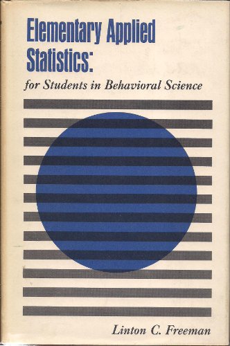 Elementary Applied Statistics : For Students in Behavioral Science