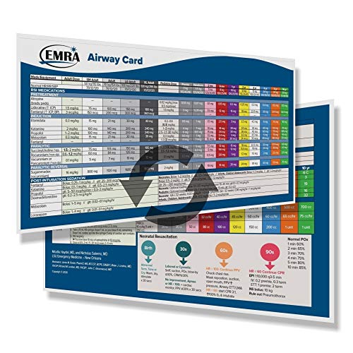 Book Cover EMRA Airway Card