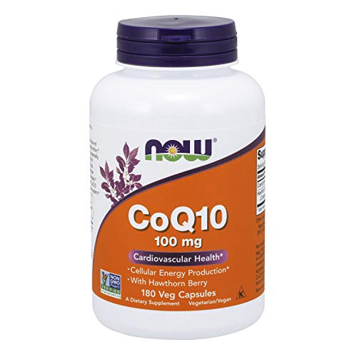 Book Cover NOW® CoQ10, 100 mg, 180 Veg Capsules