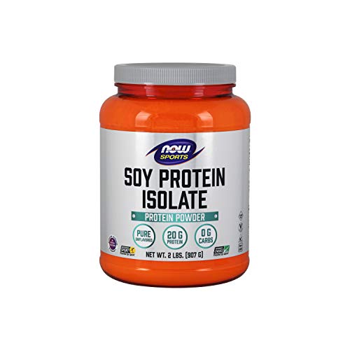 Book Cover NOW Sports Nutrition, Soy Protein Isolate Powder, Unflavored, 2-Pound