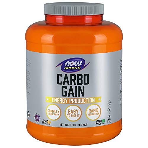 Book Cover NOW Sports Nutrition, Carbo Gain Powder (Maltodextrin), Rapid Absorption, Energy Production, 8-Pound