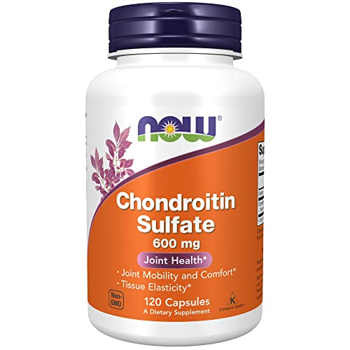 Book Cover NOW Supplements, Chondroitin Sulfate 600 mg (a Glycosaminoglycan), Joint Health*, 120 Capsules