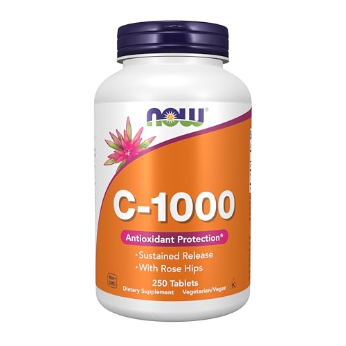 NOW Supplements, Vitamin C-1000 Sustained Release, 250 Tablets