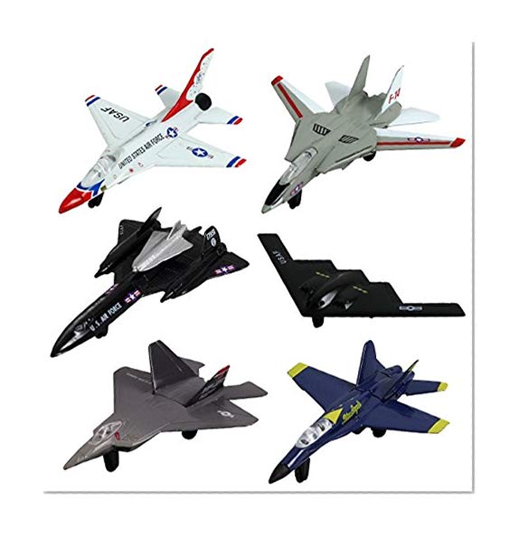 Book Cover InAir Modern Planes 6 Piece Set with Aircraft ID Guide - Assortment 1