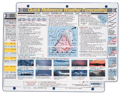Book Cover Davis Instruments Weather Forecasting Quick Reference Card
