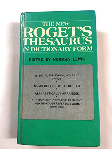 The New Roget's Thesaurus in Dictionary Form, Revised Edition