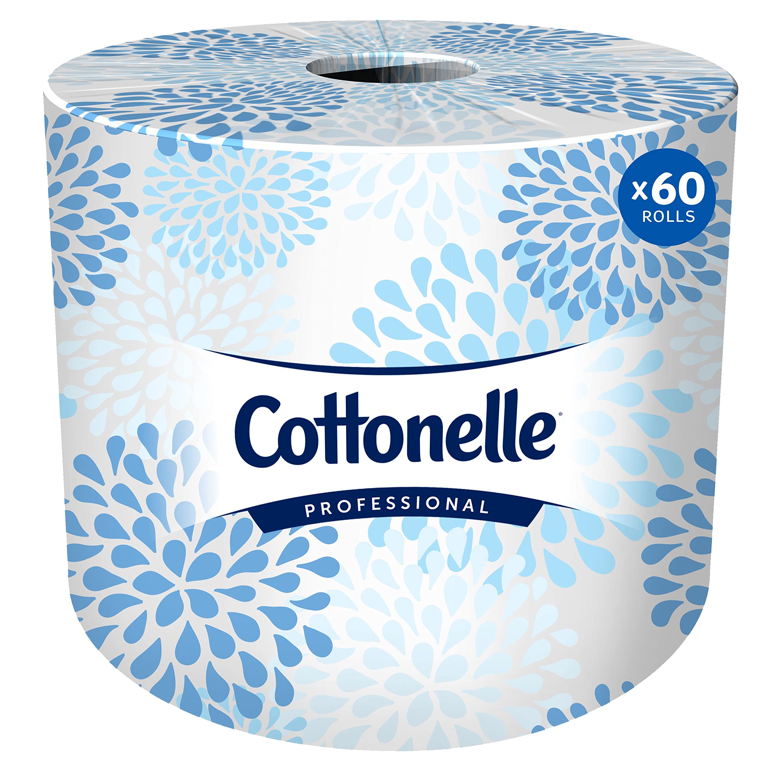 Book Cover Cottonelle Professional  Bulk Toilet Paper for Business (17713), Standard Toilet Paper Rolls, 2-PLY, White, 60 Rolls / Case, 451 Sheets / Roll