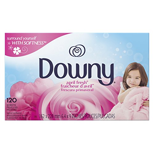 Book Cover Downy April Fresh Fabric Softener Dryer Sheets, 120 count