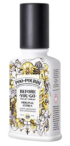 Poo-Pourri Before-You- Go Toilet Spray, Original Citrus Scent, LARGE 118ML