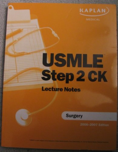 USMLE Step 2 CK Lecture Notes: Surgery