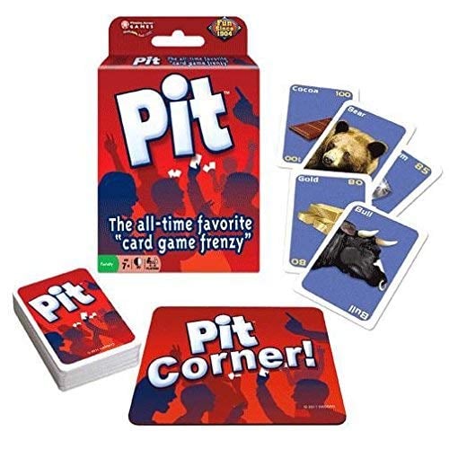 Book Cover New Pit Card Game - Corner The Market Game - Winning Moves Classic Trading Game