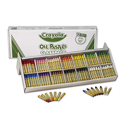 Book Cover Crayola Oil Pastels Classpack, 12 Brilliant Opaque Colors, School Supplies, 336Count