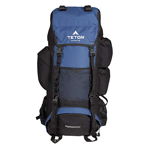 TETON Sports Explorer 4000 Internal Frame Backpack - Navy Blue