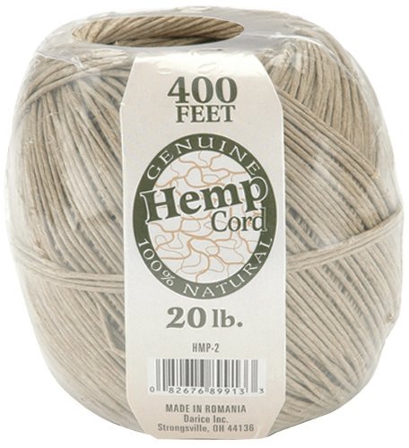 Book Cover One Package of 400 feet 100% Natural Hemp Cord #20