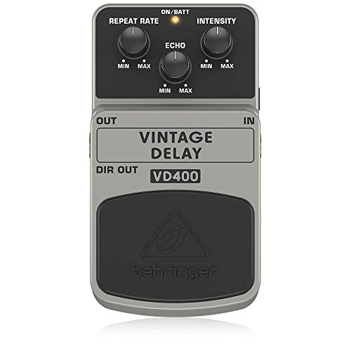 Behringer VINTAGE DELAY VD400 Vintage Analog Delay Effects Pedal, White