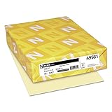 Neenah Paper Exact Index Card Stock, 110 lb Index Weight, 8.5 x 11, Ivory, 250/Pack