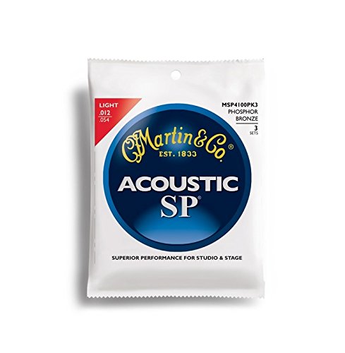Martin Acoustic Guitar Strings (MSP4100PK3)
