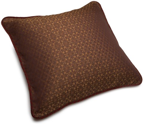 Croscill Galleria European Sham, 26-inch by 26-inch, Red
