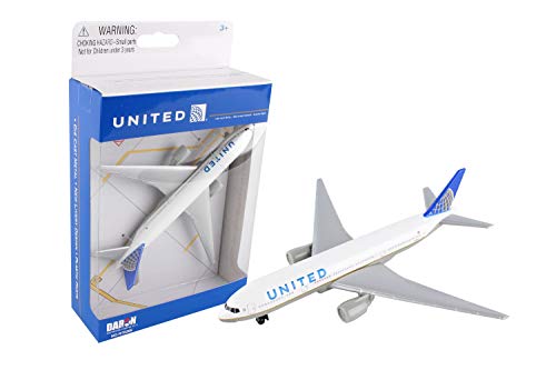 Book Cover United Airlines 777 airplane toy plane, RT6266