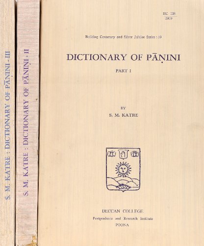 Dictionary of Panini, Part II