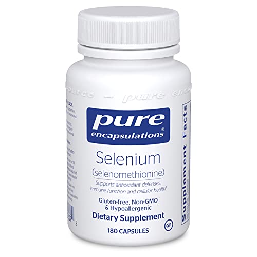 Book Cover Pure Encapsulations Selenium (Selenomethionine) | Antioxidant Supplement for Immune System, Prostate, Collagen and Thyroid Support* | 180 Capsules