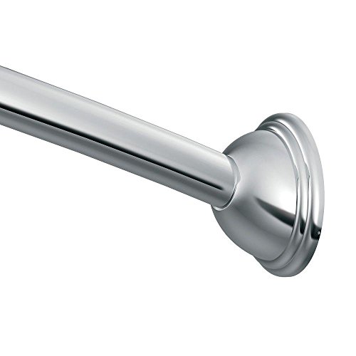 Book Cover Moen DN2160CH Shower Rod, CURVED, Chrome