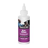 Nutri-Vet Eye Rinse for Dogs, Dog Tear Stain Remover, Eye Wash, Allergy Relief for Pet Puppies, Puppy Supplies, Pet Safe Formula, Vet Formulated, Prevents Infections, 4oz