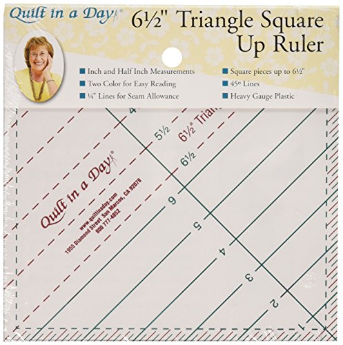Book Cover Quilt In A Day Triangle Square Ruler, 1-Pack, Original Version