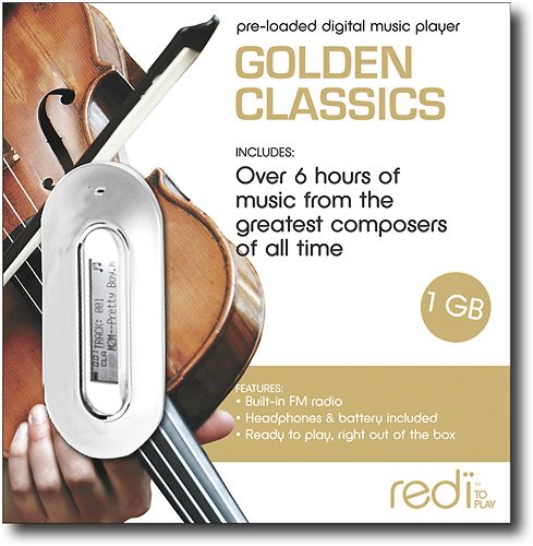 REDI Pre-Loaded Golden Classics MP3 Player - White (YLP60509)