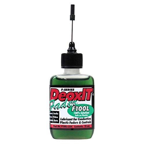Hosa F100L-L25C CAIG DeoxIT FaderLube, 100% Dropper, 25 ml