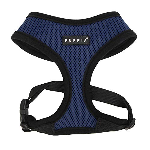 Book Cover Puppia Soft Dog Harness, Royal Blue, Small