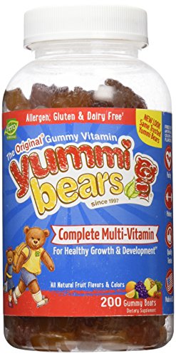 Book Cover Yummi Bears Multi Vitamin & Mineral Gummies - Fruit Flavor - 200 ct