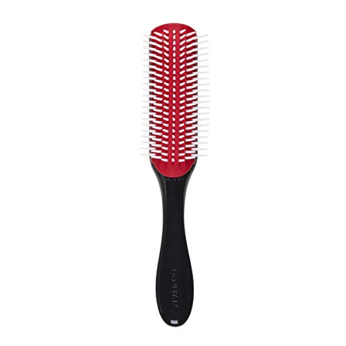Book Cover Denman Classic Styling Brush 7 Rows - D3 - Hair Brush for Blow-Drying & Styling - Detangling, Separating, Shaping & Defining Curls