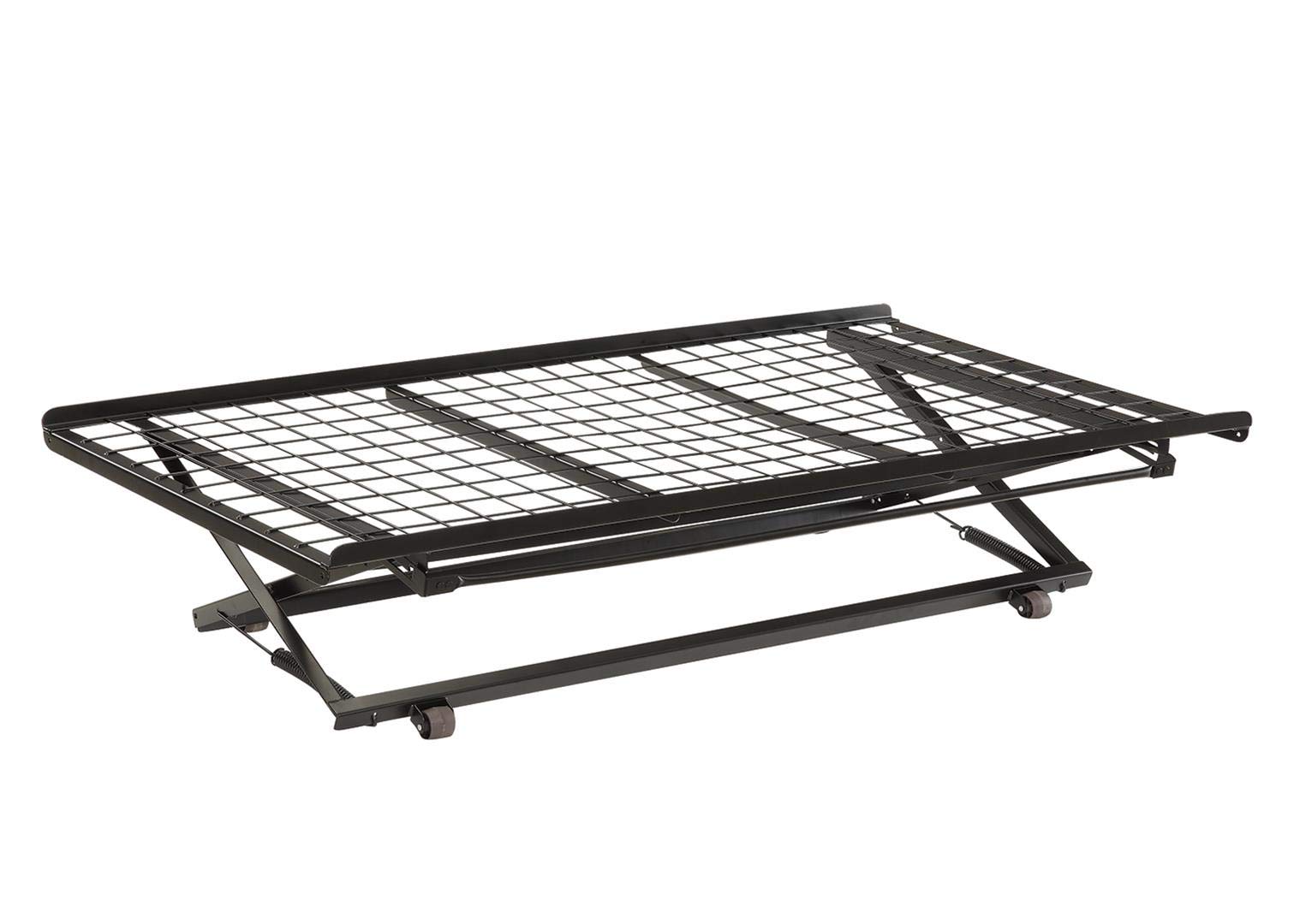 Coaster Home Furnishings Ethan Pop Up Trundle Bed with Rollers Black