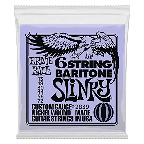 Ernie Ball Baritone Guitar Nickel Wound Set, .013 -.072