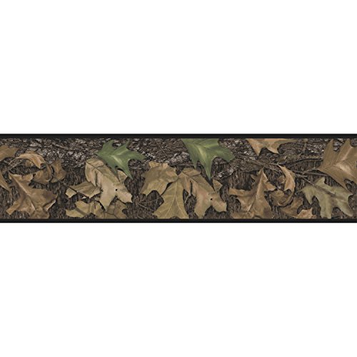 Book Cover RoomMates Mossy Oak Camouflage Peel and Stick Border,Multicolor