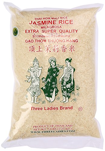 Book Cover Three Ladies Jasmine Rice Long Grain 5 lbs
