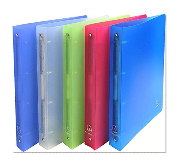 Exacompta - 1 Classeur Polypro - 24x32 cm - Dos 30 mm - 4 Anneaux - Coloris Aléatoire