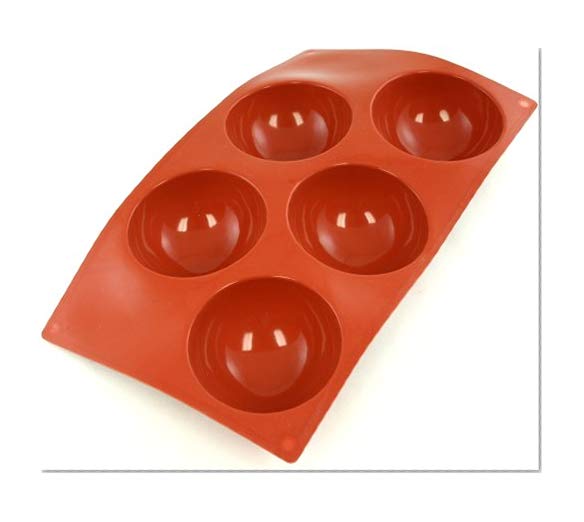 Paderno Moule en silicone alimentaire 5 demi-sphères