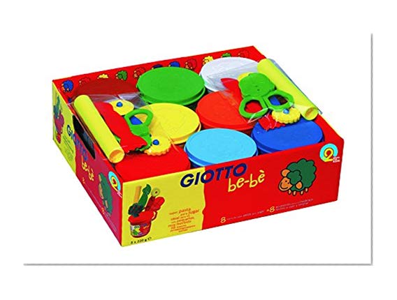 Giotto 35896 Pâte Modeler Bébé Schoolpack 220g Pâte 2 Rouleaux 2 Ciseaux 2 Roulettes 2 Mirettes Lavande