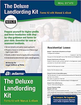 Adams Landlording Kit, Forms and Instructions- White