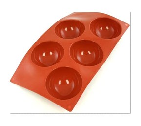 Paderno Moule en silicone alimentaire 5 demi-sphères