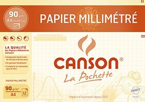 Canson Papier à dessin 12 feuilles A4 21 x 29,7 cm Bistre